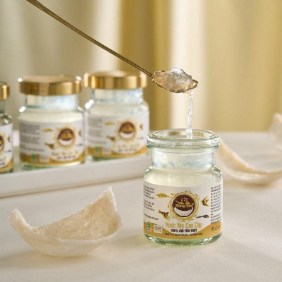 [CHÍNH HÃNG] Yến Sào Hoàng Kim - Hộp Quà Phúc Lộc Hòa Kim (50g Tổ Yến Sạch Loại 1 & 4 Hũ Yến Chưng Đường Phèn) - Quà Biếu Gia Đình, Người Thân