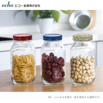 Chai thủy tinh có nắp Echo Glass Bottle 1.0L - Hàng nội địa Nhật Bản nhập khẩu chính hãng