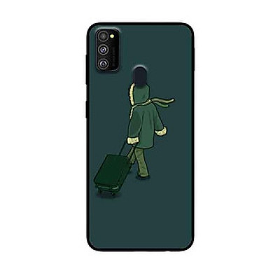 Ốp Lưng in cho Samsung Galaxy M30s Mẫu Chàng Xách Vali - Hàng Chính Hãng