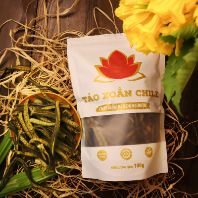 Tảo Xoắn Chile Gói 100g và 200g - Thực Phẩm Bổ Sung Dinh Dưỡng Cho Cả Gia Đình, Người Ăn Chay, Ăn Kiêng, Giảm Cân, Thực Dưỡng, Eat Clean, Healthy