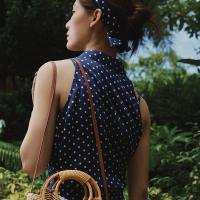 Áo Sơ Mi Halter Linen Hải Tinh TOP159 thời trang thiết kế Hity