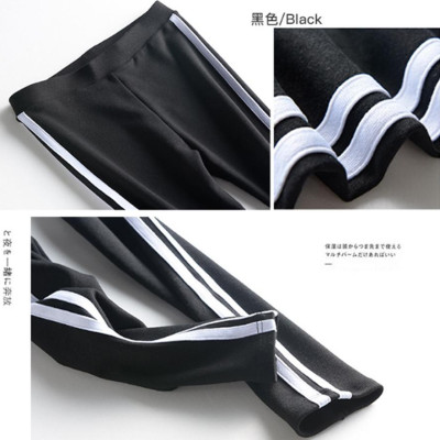 Quần legging tập Yoga kẻ sọc (Đen)