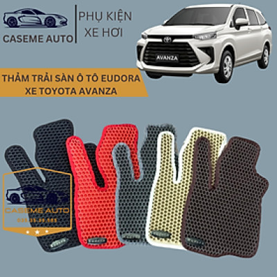 [TOYOTA AVANZA] Thảm Trải Sàn, Lót Sàn Ô Tô Cao Su Eudora CloudFoam Thiết Kế Theo Xe Dành Cho Xe TOYOTA AVANZA, Chống Nước, Không Mùi, Ngăn Bụi Bẩn, Dễ Vệ Sinh - Hàng Chính Hãng