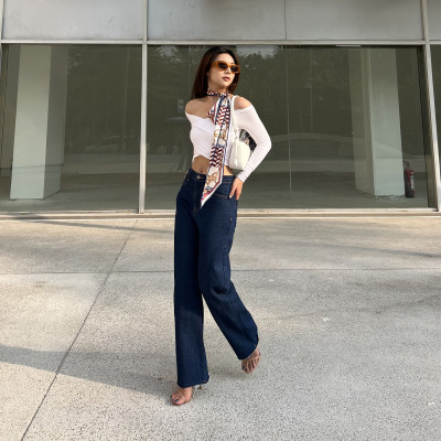 Quần Jean Ống Rộng Indigo Aaa Jeans