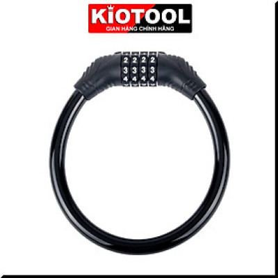 Khóa xe đạp thể thao mật khẩu 4 số Kiotool nhỏ gọn chắc chắn treo yên xe