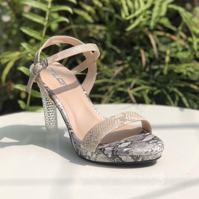 Sandal Nữ Gót Trong Hot Trend  Quai Da 21419