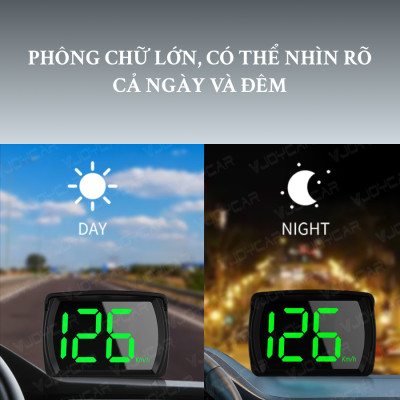 Bộ Hiển Thị Tốc Độ HUD G20 Sử Dụng GPS Đa Dụng | Bộ Hiển Thị Tốc Độ Sử Dụng GPS Cắm Cổng USB Tiện Dụng, Dễ Lắp Đặt, Đa Dụng, Sử Dụng Được Cho Mọi Loại Xe