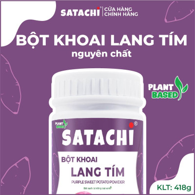 Bột Khoai Lang Tím nguyên chất SATACHI. Hộp 418g