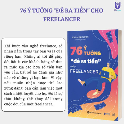 Sách - 76 ý tưởng “đẻ ra tiền” cho Freelancer -  Bí Quyết tăng thu nhập bản thân - Bizbooks