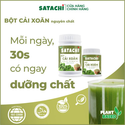 Bột Cải Xoăn Kale nguyê n ch ất SATACHI. Hộp 86g