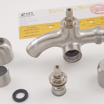 Củ sen lạnh Inox SUS 304 Eurolife EL-110 (Trắng vàng)