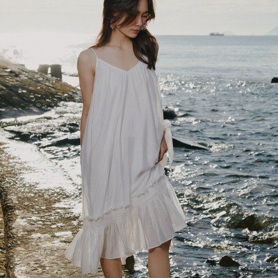 Đầm Midi Hai Dây Mây DRE192 thời trang thiết kế Hity