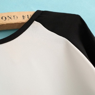 Áo nữ dài tay phối màu 80