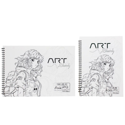 Tập Vẽ Lò Xo Art Sketch A4 - 40 Trang 220gsm - The Sun 01