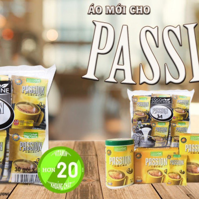 Bột Ca Cao Passion 3 in 1 CoCoa Indochine (Túi 30 gói x 16g) - MUA 3 TÚI TẶNG 1 HỘP MATCHA LATTE 100G
