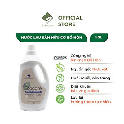 Nước lau sàn hữu cơ Bồ hòn Ecocare tinh dầu Quế 1000ml 