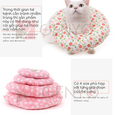 Vòng chống liếm chó mèo dạng gối - Gối chống liếm chó mèo Genyo anti lick 003 ( màu và mẫu giao ngẫu nhiên )