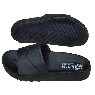 Dép Nam Quai Ngang Da Bò Thật TiTi ĐÔ Cao Cấp DNA2079d