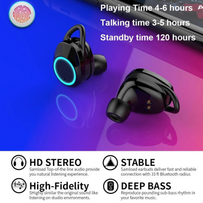CINCATDY Tai Nghe Gaming True Wireless Earbuds Headphone Bluetooth V5.0 Phiên Bản Nâng Cấp Headset K-08