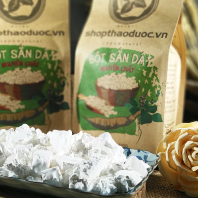 Bột sắn dây cao cấp gói 500g - Sắn dây cho người ăn thực dưỡng - Bột được lắng lọc kỹ qua 18 lần nước, cho chất lượng bột mịn và nguyên chất nhất