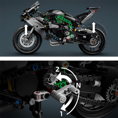 Đồ Chơi Lắp Ráp Xe Mô Tô Thể Thao Kawasaki Ninja H2®R LEGO TECHNIC 42170 (643 chi tiết)