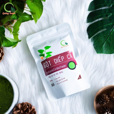 Bột Diếp Cá Sấy Lạnh Nguyên Chất Gói 100gr - Giảm mở, giảm cân, kháng viêm, hỗ trợ trĩ, táo bón