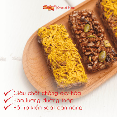 [COMBO MIX 3]Rong biển kẹp hạt dinh dưỡng 120g + Thanh gạo lứt chà bông/rong biển mix hạt 150g Mailey