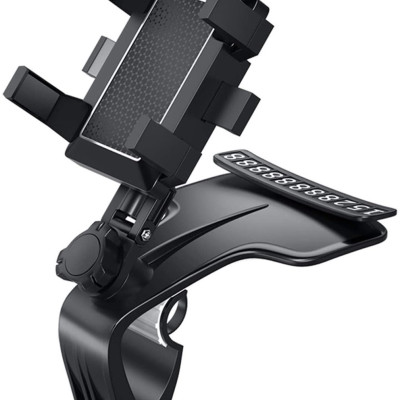 Giá kẹp đỡ điện thoại xoay 360 độ chống rung gắn taplo tấm chắn nắng gương chiếu hậu xe ô tô, xe hơi