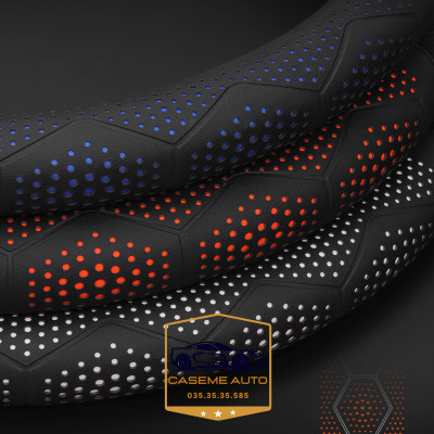 Bọc Vô Lăng Ô Tô 3D Da Nappa Cao Cấp Siêu Mỏng - Thiết Kế Lỗ Thoát Khí, Chống Trơn Trượt - Hàng Chính Hãng