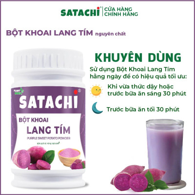 Bột Khoai Lang Tím nguyên chất SATACHI. Hộp 418g