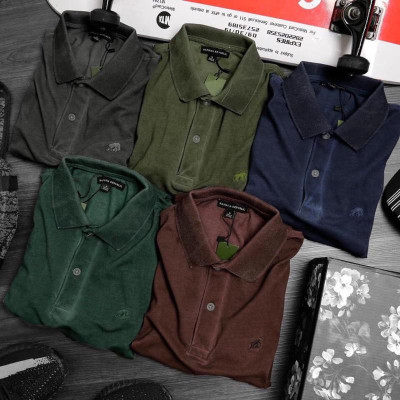 Áo thun polo nam bụi_wax acid_nam tính