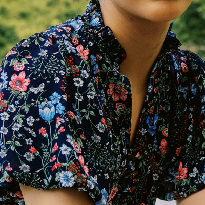 Áo Tay Phồng Điểm Ngọc TOP231 thời trang thiết kế Hity