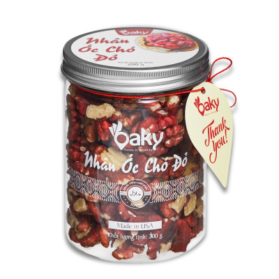 Quà Tặng Oaky - Combo Hạt Dinh Dưỡng Cao Cấp Hạnh Nhân, Nhân Óc Chó Vàng, Nhân Óc Đỏ - Tặng Túi Giấy Sang Trọng