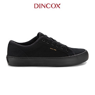 Giày Sneaker Vải Canvas Nam Nữ E18 Black Dincox