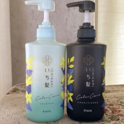 Dầu Gội Giữ Màu Nhuộm Cho Tóc Kracie Ichikami Color Care Shampoo 480ml