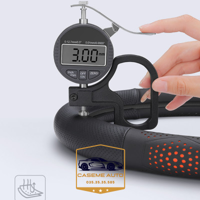 Bọc Vô Lăng Ô Tô 3D Da Nappa Cao Cấp Siêu Mỏng - Thiết Kế Lỗ Thoát Khí, Chống Trơn Trượt - Hàng Chính Hãng