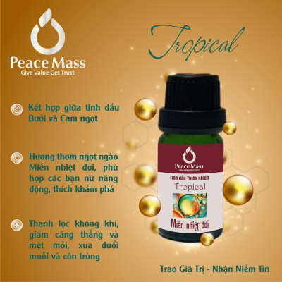 Tinh dầu Miền nhiệt đới Peace Mass dùng cho máy xông 10ml