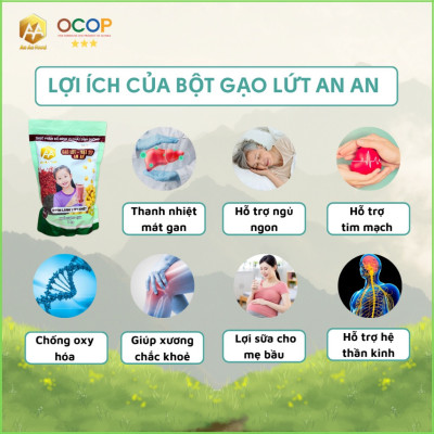 Deal giá tốt . Bột gạo lứt-hạt sen - mè đen ( bột gạo lứt ANAN ) thay thế bửa ăn , chăm sóc sưc khỏe , xương khớp , ngủ ngon ,food ,