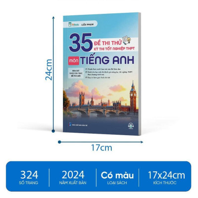 Sách - 35 Đề Thi Thử Kỳ Thi Tốt Nghiệp THPT Môn Tiếng Anh - MCBooks