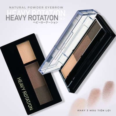 Bột Kẻ Lông Mày Chống Trôi Màu Tự Nhiên Kissme Heavy Rotation Natural Powder Eyebrow (2.3G)