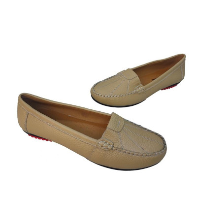 Giày Mọi Nữ Đế Bệt Da Bò Thật TiTi ĐÔ Cao Cấp GBBN2049