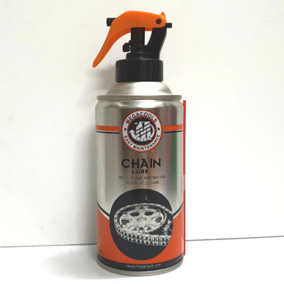 Combo chai xịt vệ sinh sên Megacools 500ml và xịt bảo duõng sên Megacools Chain Lube 300ml- chuyên dùng cho xe sên xích trần, sên sích phốt cao su, xe Exciter, Winner, Sirius, mô tô PKL