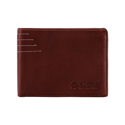 Ví nam Huy Hoàng viền chỉ màu da, đen, nâu HC2128-29-30