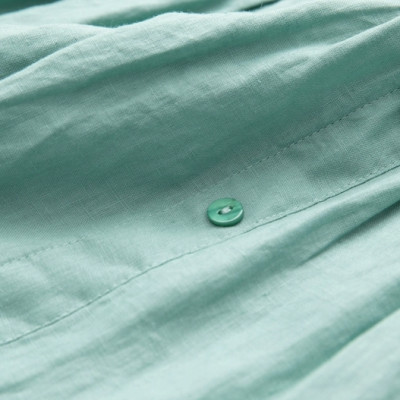 Đầm váy thiết kế cổ  sơ mi, chất linen thoải mới, dễ mặc,  siêu xinh mẫu mới