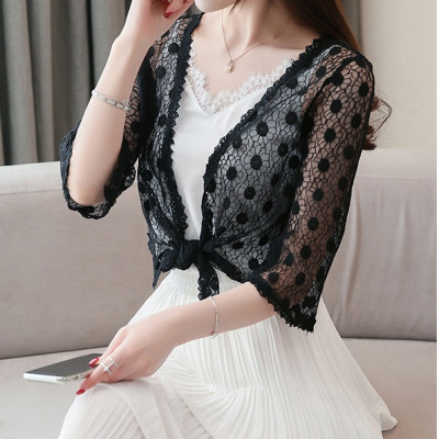 [CHẤT LƯỢNG LOẠI 1] Áo khoác nữ, áo khoác ren tà ngắn 13 cao cấp, thoáng mát, sang trọng C130