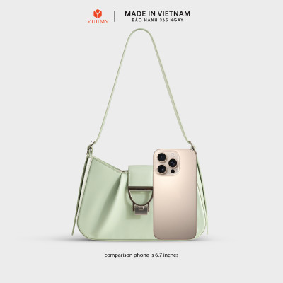 Túi Yuumy ( Thời trang nữ thiết kế khoá cách điệu sang chảnh size 26 - Túi đeo vai da Seasand YN296 )
