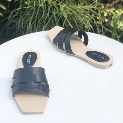 Dép nữ,Dép da thật nữ thời trang phong cách 21429