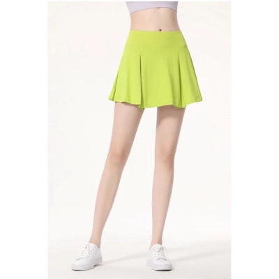 Chân váy thể thao màu xanh huỳnh quang chơi tennis, pickle ball, golf, yoga