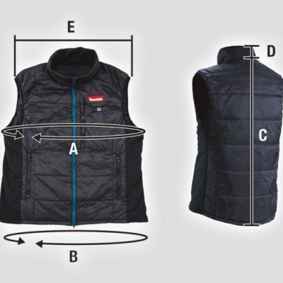 ÁO KHOÁC SƯỞI ẤM PIN 18V SIZE M MAKITA CV101DZM (KHÔNG KÈM PIN VÀ ĐẾ SẠC) - HÀNG CHÍNH HÃNG