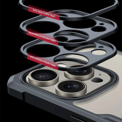 Ốp lưng chống sốc cho iPhone 15 / 15 Plus / 15 Pro / 15 Pro Max hiệu Xundd Fitted Armor Case trang bị túi khí bảo vệ góc, gờ bảo vệ camera - Hàng nhập khẩu 